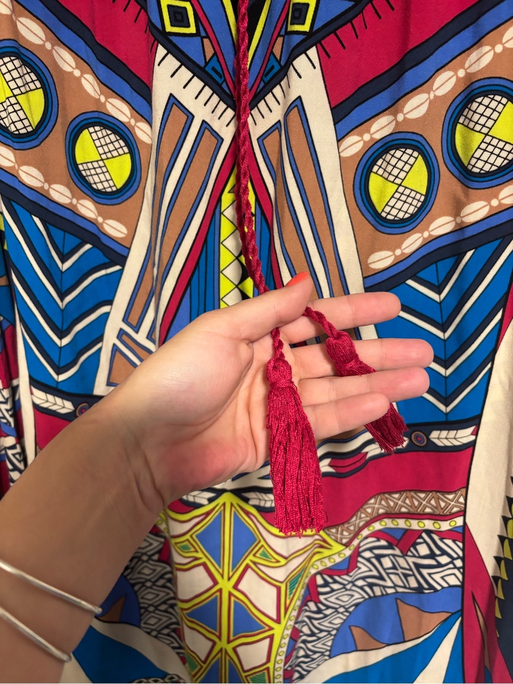 Flying Tomato Multicolor Geometric Maxi Skirt - Picture 3 of 3